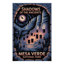 Mesa Verde Haunted National Park Poster
