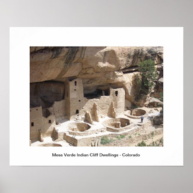 Mesa Verde Indian Cliff Dwellings Poster (Front)