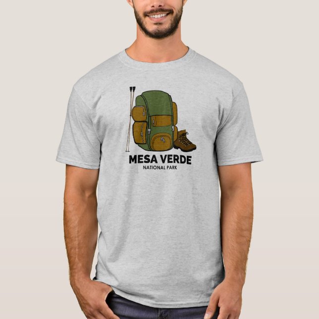 Mesa Verde National Park Backpack T-Shirt (Front)