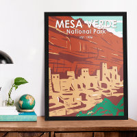 Mesa Verde National Park Colorado Colourful Vintag