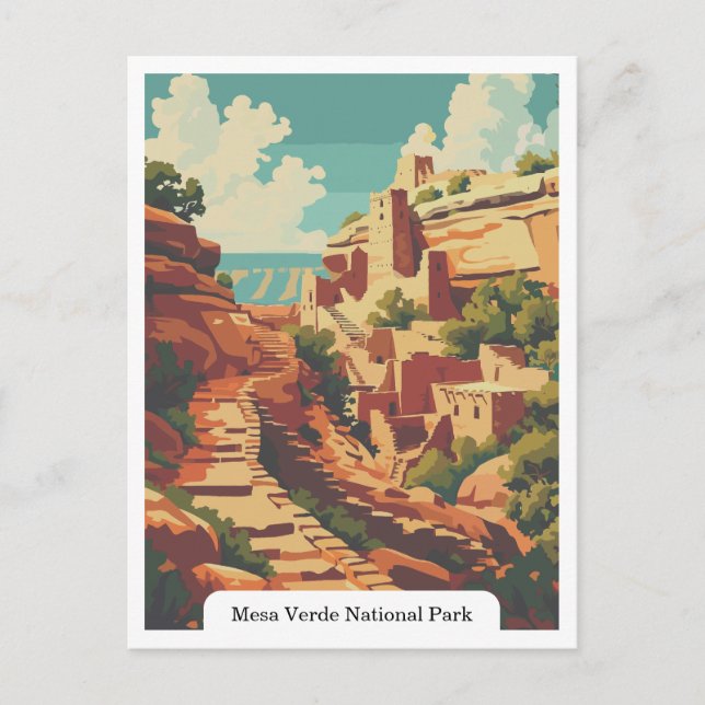 Mesa Verde National Park, Colorado USA Postcard (Front)