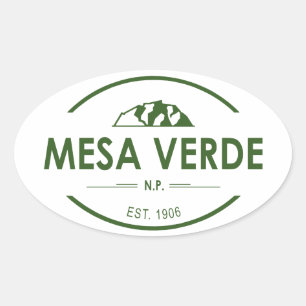 Mesa Verde National Park Oval Sticker