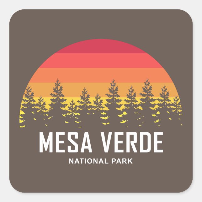 Mesa Verde National Park Square Sticker (Front)