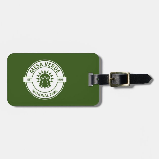 Mesa Verde National Park Sun Trees Luggage Tag (Front Horizontal)