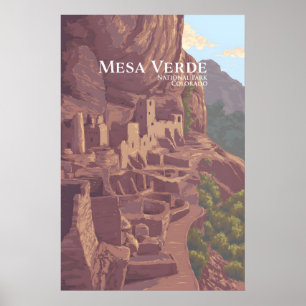 Mesa Verde National Park Travel Poster