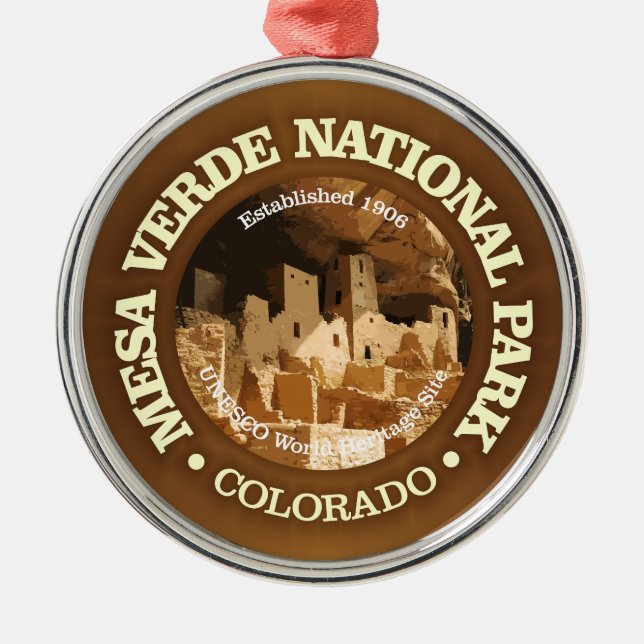 Mesa Verde NP2 Metal Ornament (Front)
