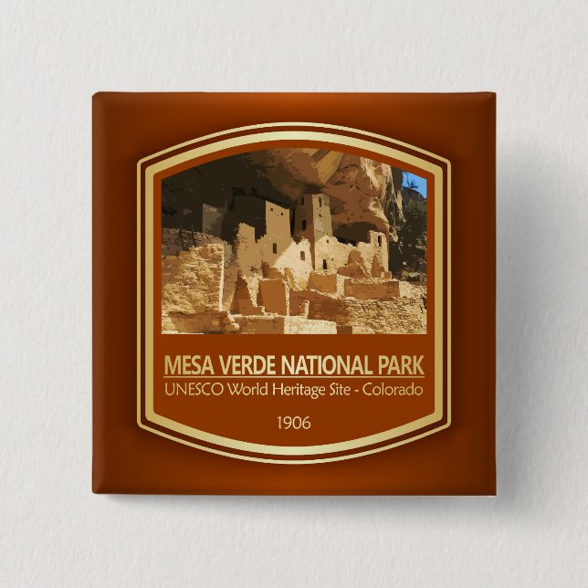 Mesa Verde NP (PF1) 15 Cm Square Badge (Front)