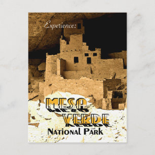 Mesa Verde - Vintage Style Postcard