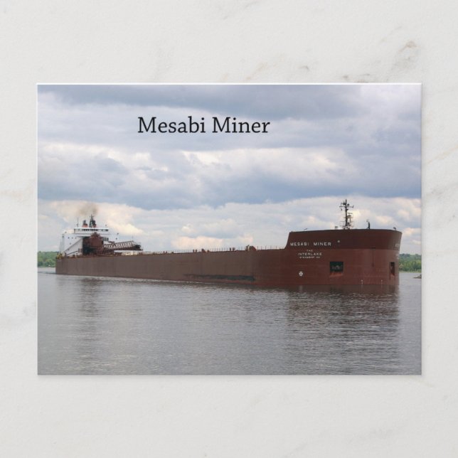 Mesabi Miner post card (Front)