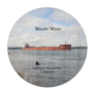 Mesabi Miner round cutting board