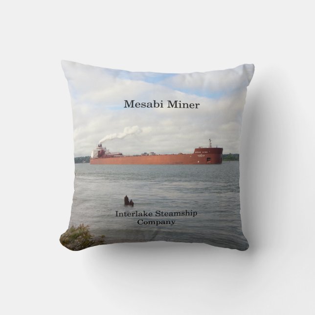 Mesabi Miner square pillow (Front)
