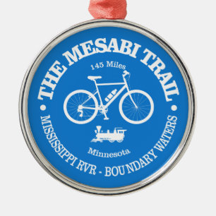 Mesabi Trail (cycling) Metal Ornament