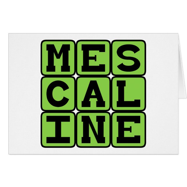 Mescaline, Hallucinogenic Drug (Front Horizontal)