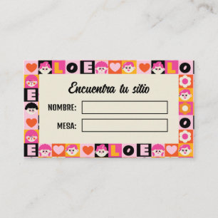 Meseros Seating Plan Boda Original Fun Place Card