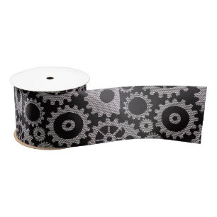 mesh gears ribbon satin ribbon
