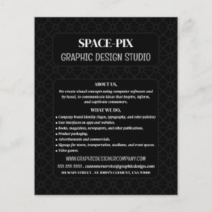 Mesh Graphic, Graphic Designer Advertising Flyer