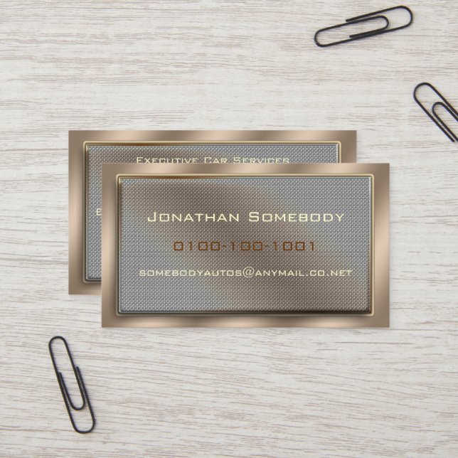 Mesh Panel Business Card (Front/Back In Situ)