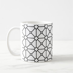 Mesh pattern grid grill line coffee mug