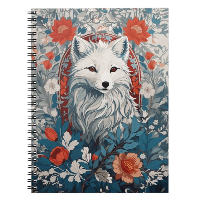 Mesmerising Artic Fox Wildlife  Notebook (Front)
