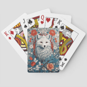 Mesmerising Artic Fox Wildlife  Playing Cards