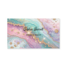 Mesmerising Glitter Opal Background Business Card
