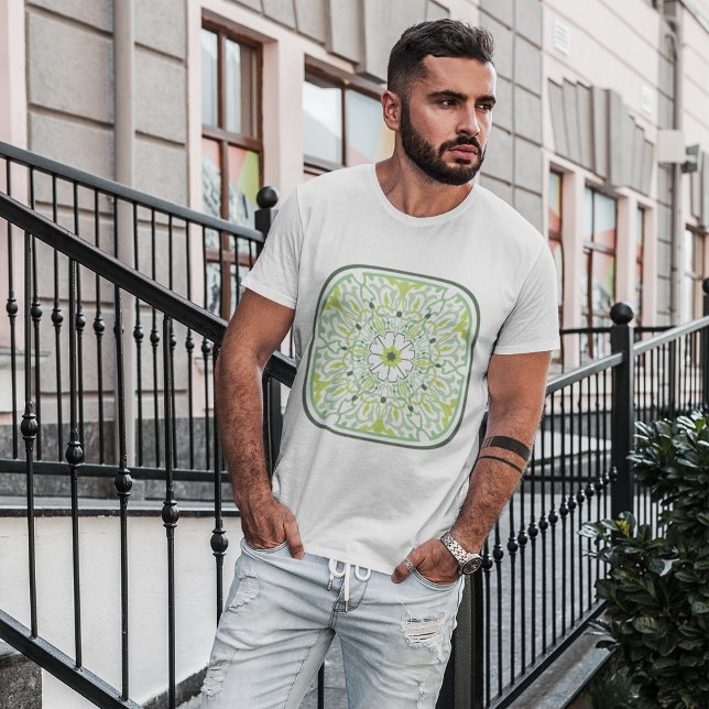 Mesmerising Green Flowers T-Shirt (Creator Uploaded)