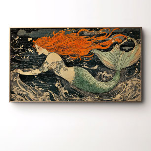 Mesmerising Mermaid Illustration Poster