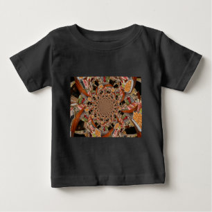 Mesmerising Mosaic of Sushi Brown Colours Baby T-Shirt