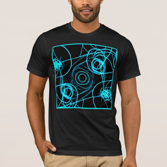 Mesmerising Neon Patterns Art T-Shirt (Front)