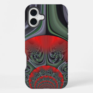 Mesmerising Red Aurora Northern Lights Borealis iPhone Case