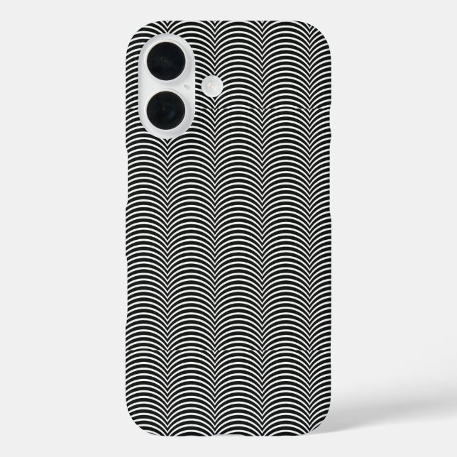 Mesmerising Wave Pattern Case-Mate iPhone 16 Case (Back)