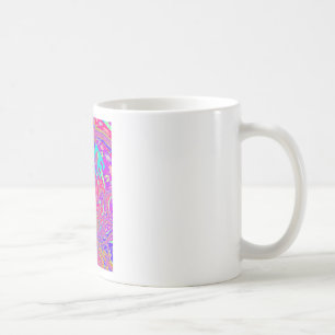 Mesmerising Whirlpool Love Cyan Text art Graphic  Coffee Mug