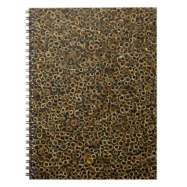 Mesmerising Wooden Rings Notebook (Front)
