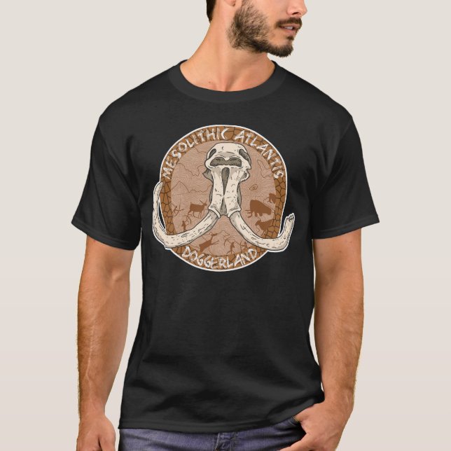 Mesolithic Atlantis Doggerland Mammoth Tusks T-Shirt (Front)