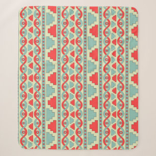 Mesopotamian Tribal: Seamless Ethnic Design. Sherpa Blanket
