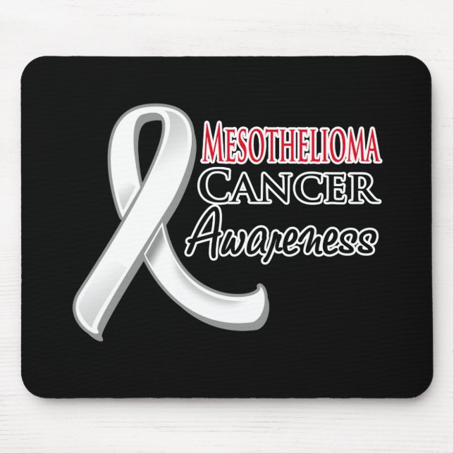Mesothelioma Awareness Ribbon Mouse Pad (Front)