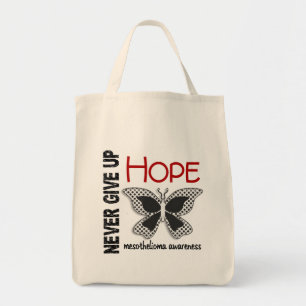 Mesothelioma Never Give Up Hope Butterfly 4.1 Tote Bag