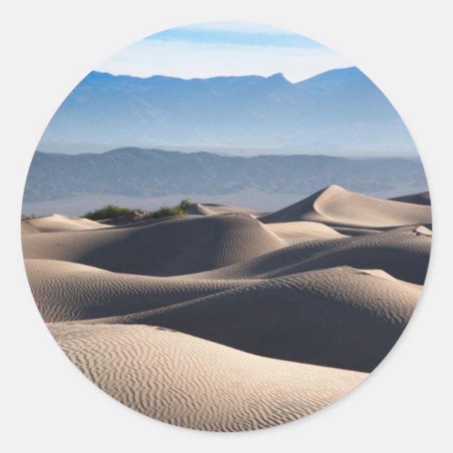 Mesquite Flat Sand Dunes Classic Round Sticker (Front)