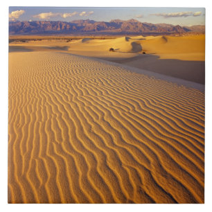 Mesquite Flat Sand dunes in Death Valley Ceramic Tile