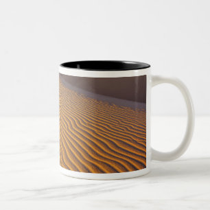 Mesquite Flat Sand dunes in Death Valley Two-Tone Coffee Mug