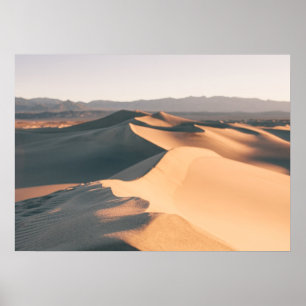 Mesquite Sand Dunes in Death Valley Poster