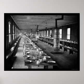 Mess Hall, Harewood Hospital, Washington, DC 1865 Poster
