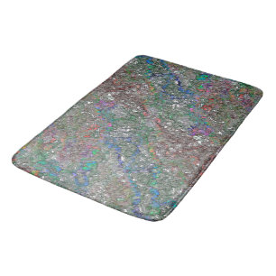 Mess of colour pieces that does not really exist bath mat