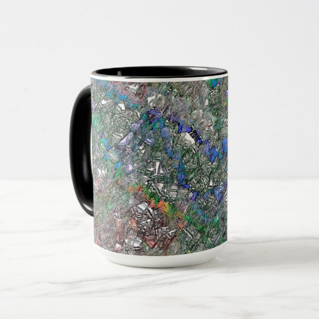 Mess of colour pieces that does not really exist mug (Front Left)