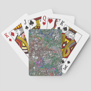 Mess of colour pieces that does not really exist playing cards