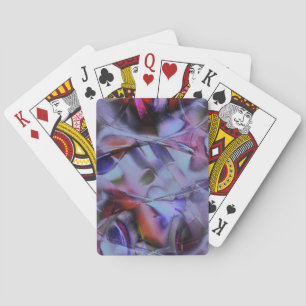 Mess of shapes and curves polished in gothic colou playing cards