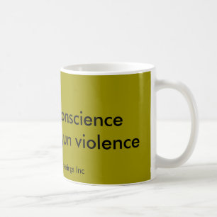 Message against gun violence coffee mug