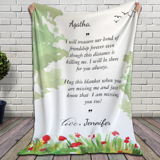 Message for Bestfriend on a Blanket | BlushFloral