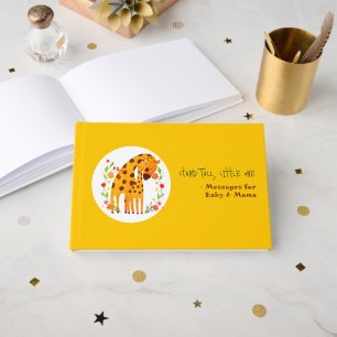 Message for Mama and Baby Giraffe Guest Book