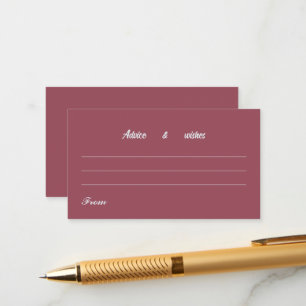 Message For Wedding Card Simple Maroon